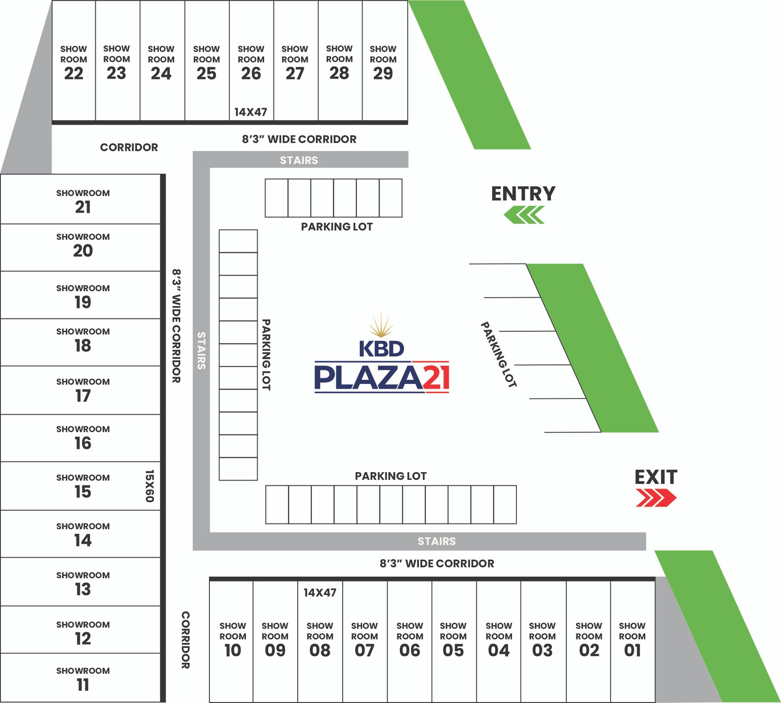 Plaza 21 Layout